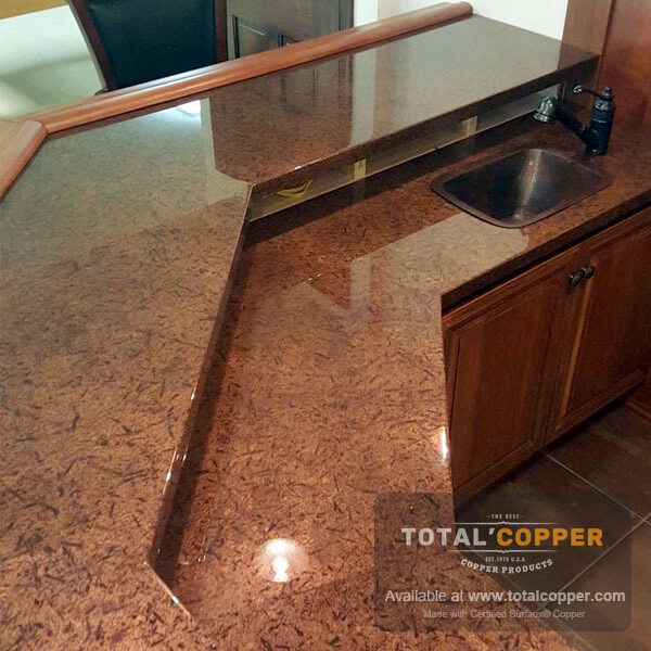 Distressed Copper Sheet Medium, What Gauge Copper For Countertop