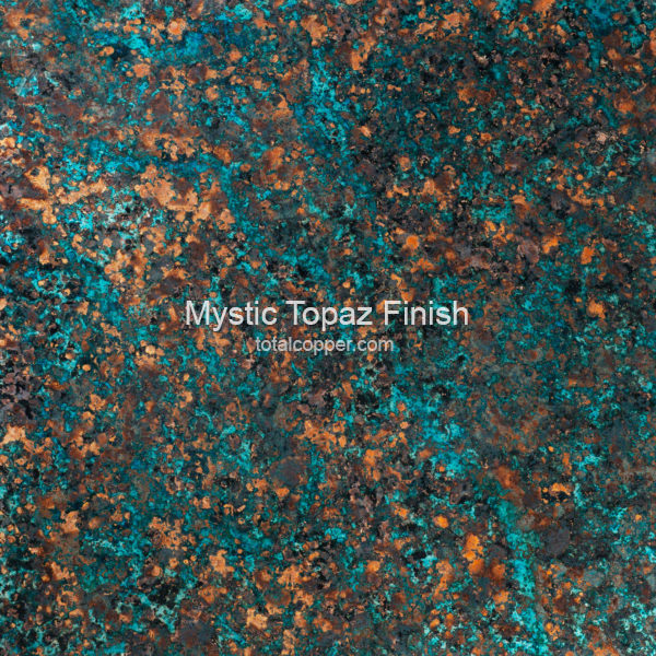 Mystic Topaz Copper Finish Patina