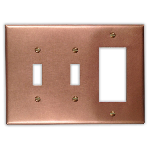 Raw Copper – 2 Toggle 1 Rocker/GFI