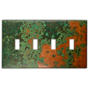 4-Toggle, Copper Switch Plates, Wall Plates – Color Copper