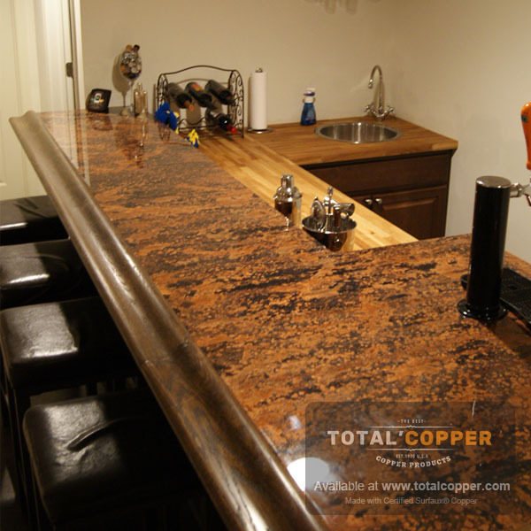 Mottled Copper Counter Top | Copper Counter