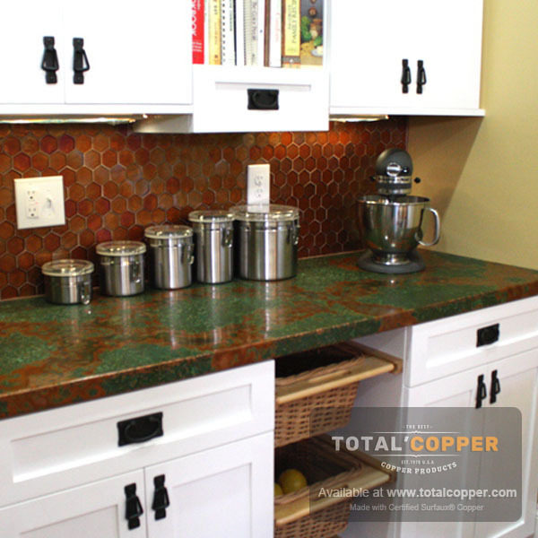 Verde Copper Kitchen Counter Top | Copper Counter